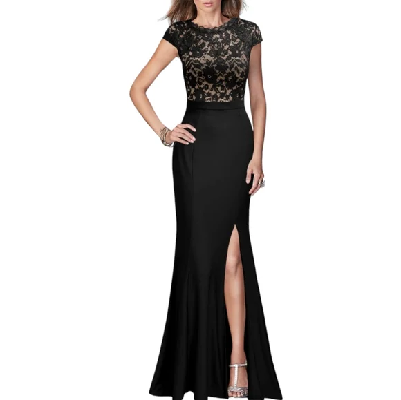 REPHYLLIS Women's Retro Floral Lace Vintage Maxi Formal Dress Size Small - Picture 1 of 6